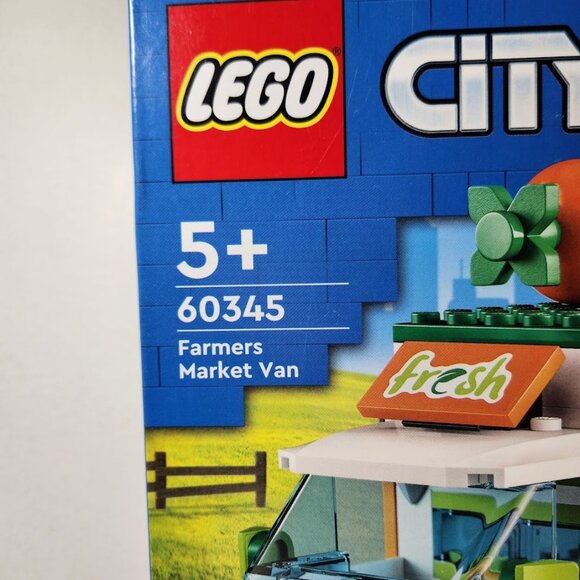 LEGO City Farmers Market Van 60345 Building Set Food Truck Farm Van Vegetables R - Picture 4 of 14